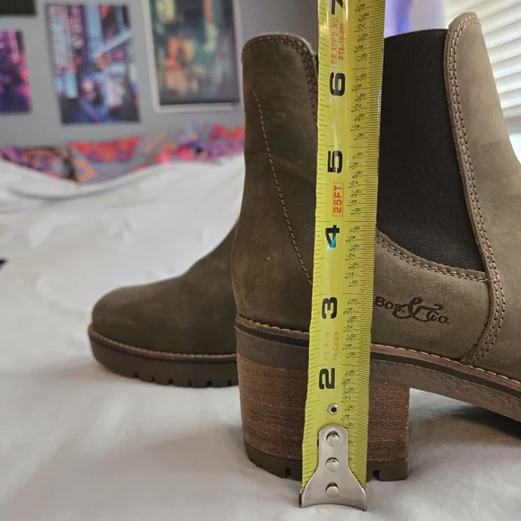 Bos & Co Mass Sage Green Waterproof Boot Women's 38 or 7-7.5 Fall Winter Booties - Picture 11 of 12